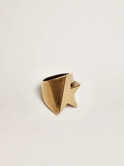 Flash Sale Golden Goose Anel cor ouro velho Família: Star