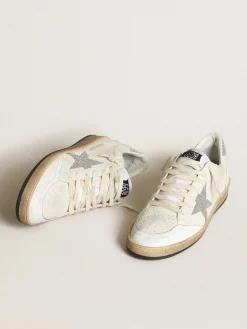 Clearance Golden Goose Ball Star branco com estrela e talão com cristais Swarovski Cabedal de napa branca