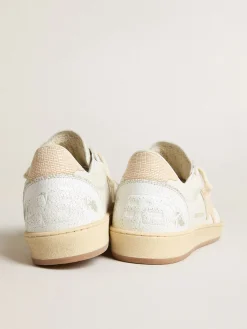 Fashion Golden Goose Ball Star Feminino LTD CNY de couro branco com estrela cor de marfim Cabedal de couro branco