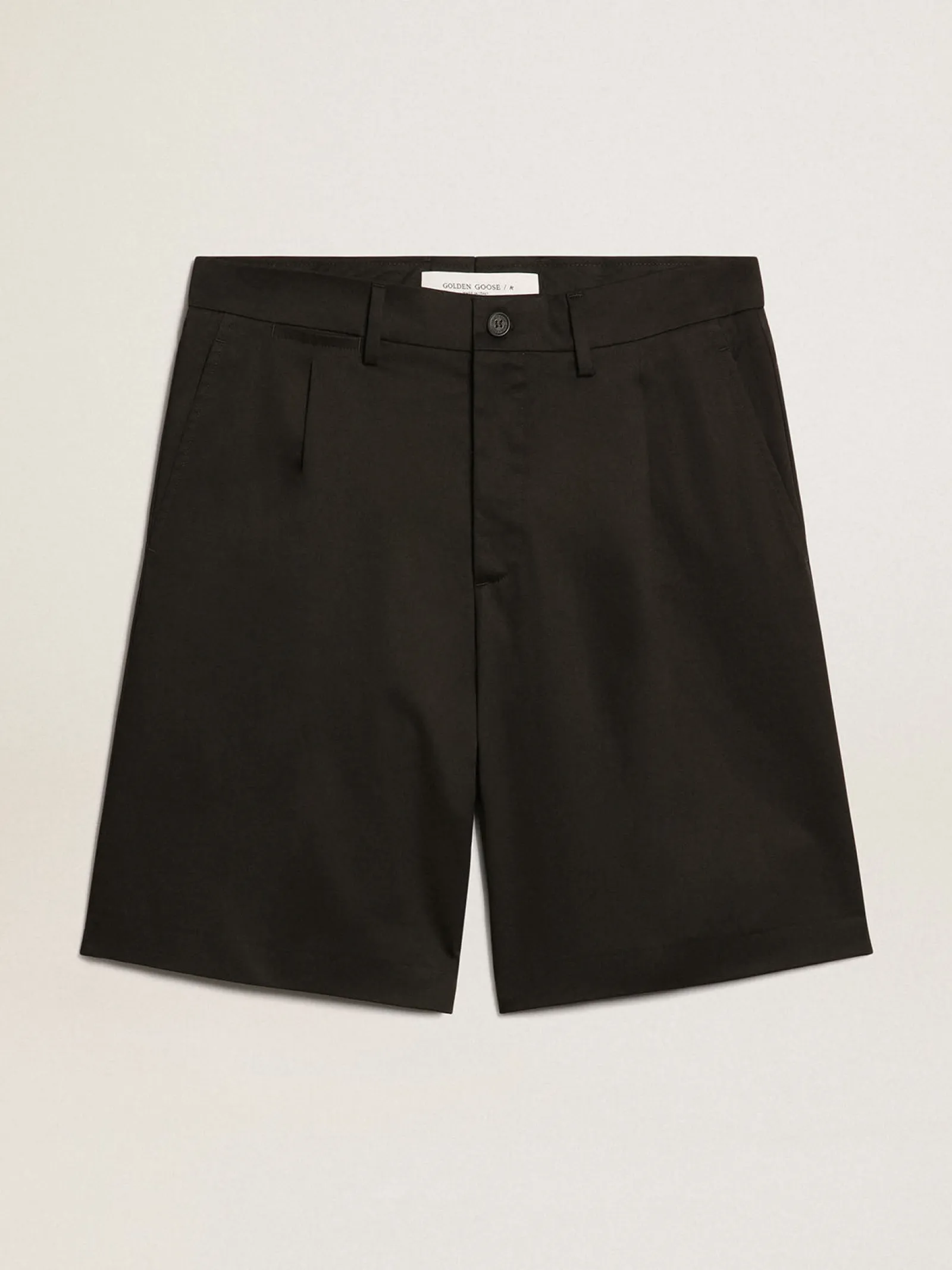 Hot Golden Goose Bermuda de algodão preto Golden Collection