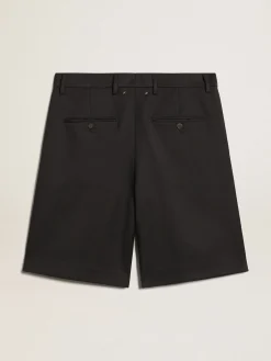 Best Sale Golden Goose Bermuda masculina de lã azul-escura Cor: azul-escuro