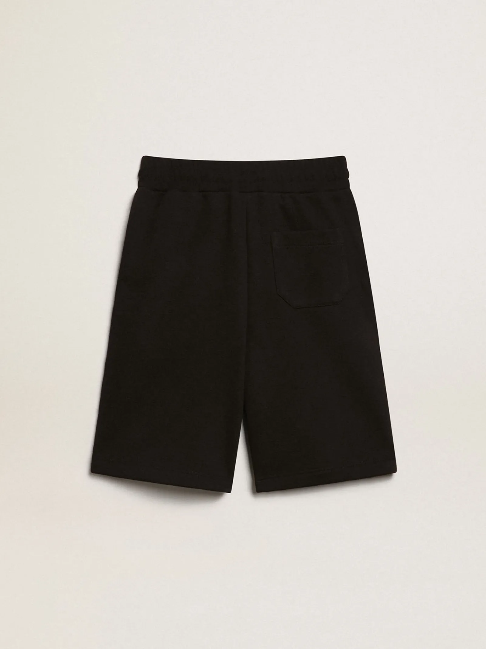 Cheap Golden Goose Bermuda preta infantil masculina com estrelas brancas Coleção Star
