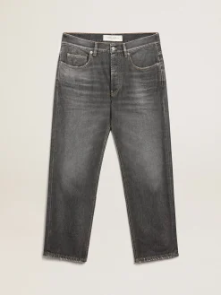 Best Sale Golden Goose mid-wash slim-fit jeans black