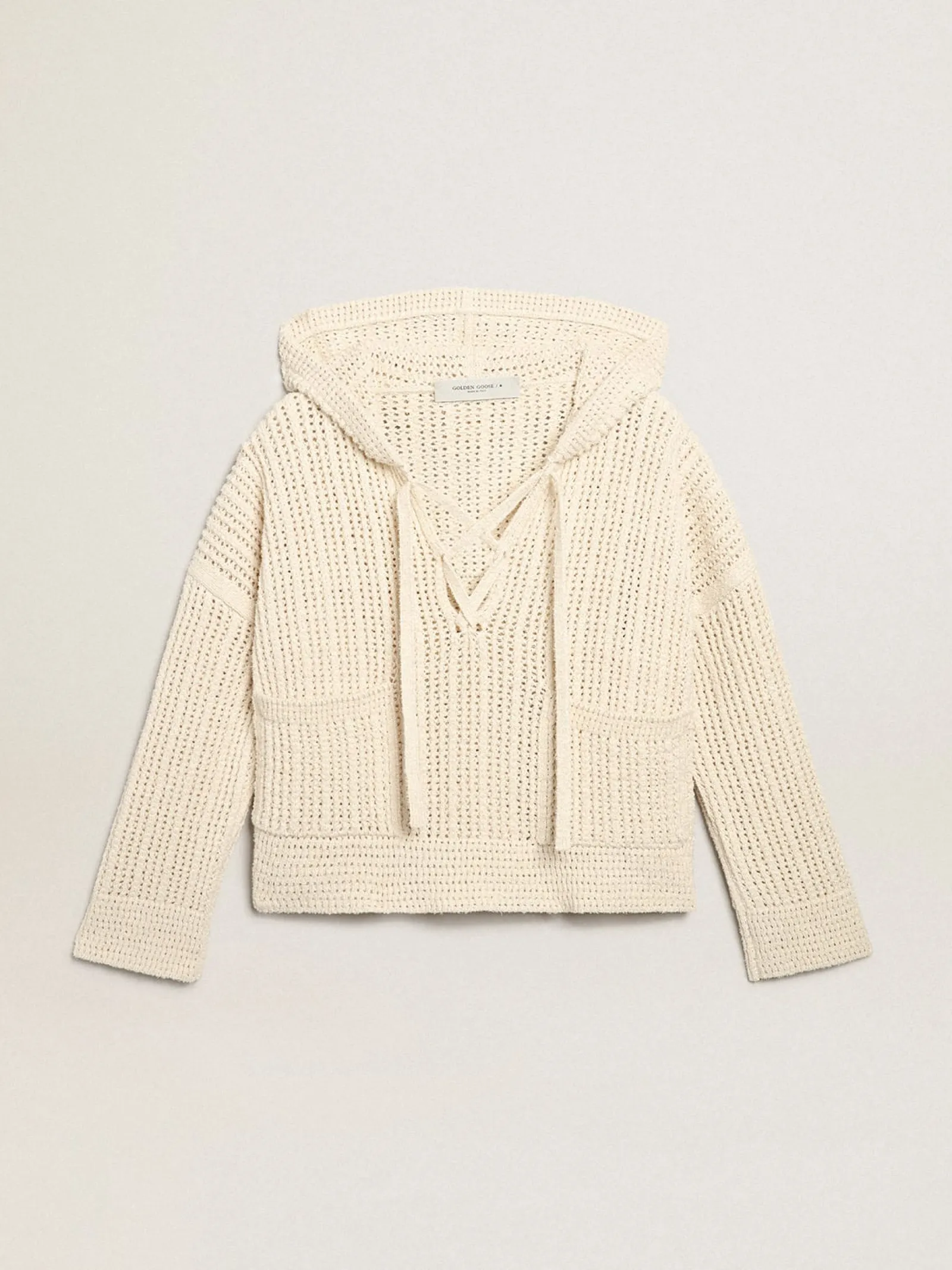 Store Golden Goose Blusa com capuz de algodão cor de papiro Cor: papiro