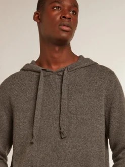 Cheap Golden Goose Blusa tipo moletom masculina cinza mescla misto caxemira com capuz Caxemira de baixo impacto