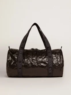 Hot Golden Goose Bolsa de viagem preta Coleção Star com estrelas brancas nas laterais Cor: preto