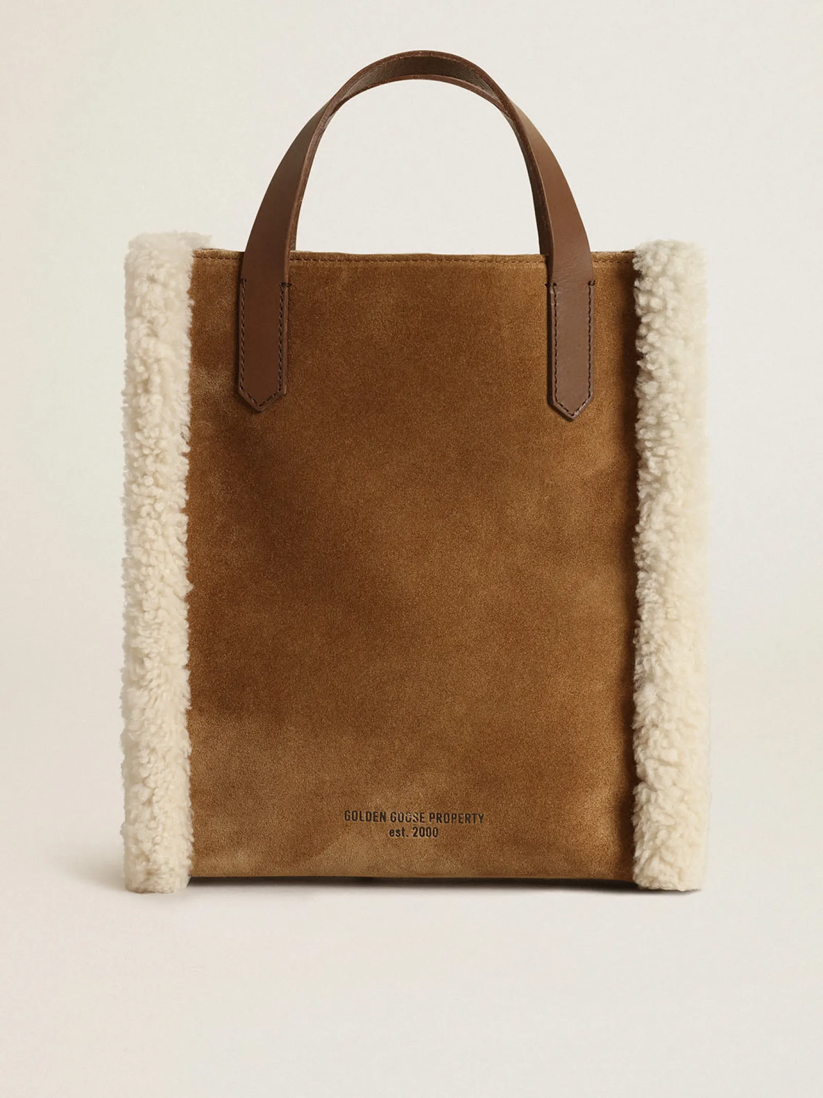 Cheap Golden Goose Bolsa Mini California de camurça Cor: camurça
