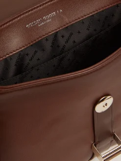 Sale Golden Goose Bolsa Rodeo feminina pequena de couro marrom escuro Material principal: 100% couro bovino