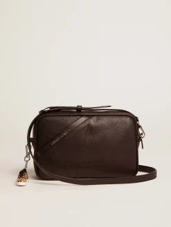 Sale Golden Goose Bolsa Star feminina de couro preto Material principal: 100% couro bovino