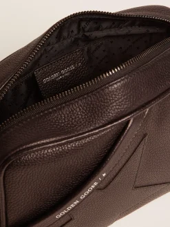 Sale Golden Goose Bolsa Star feminina de couro preto Material principal: 100% couro bovino
