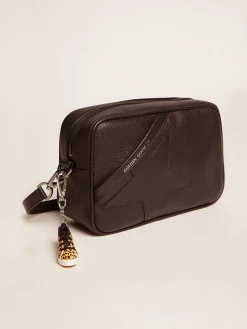 Sale Golden Goose Bolsa Star feminina de couro preto Material principal: 100% couro bovino