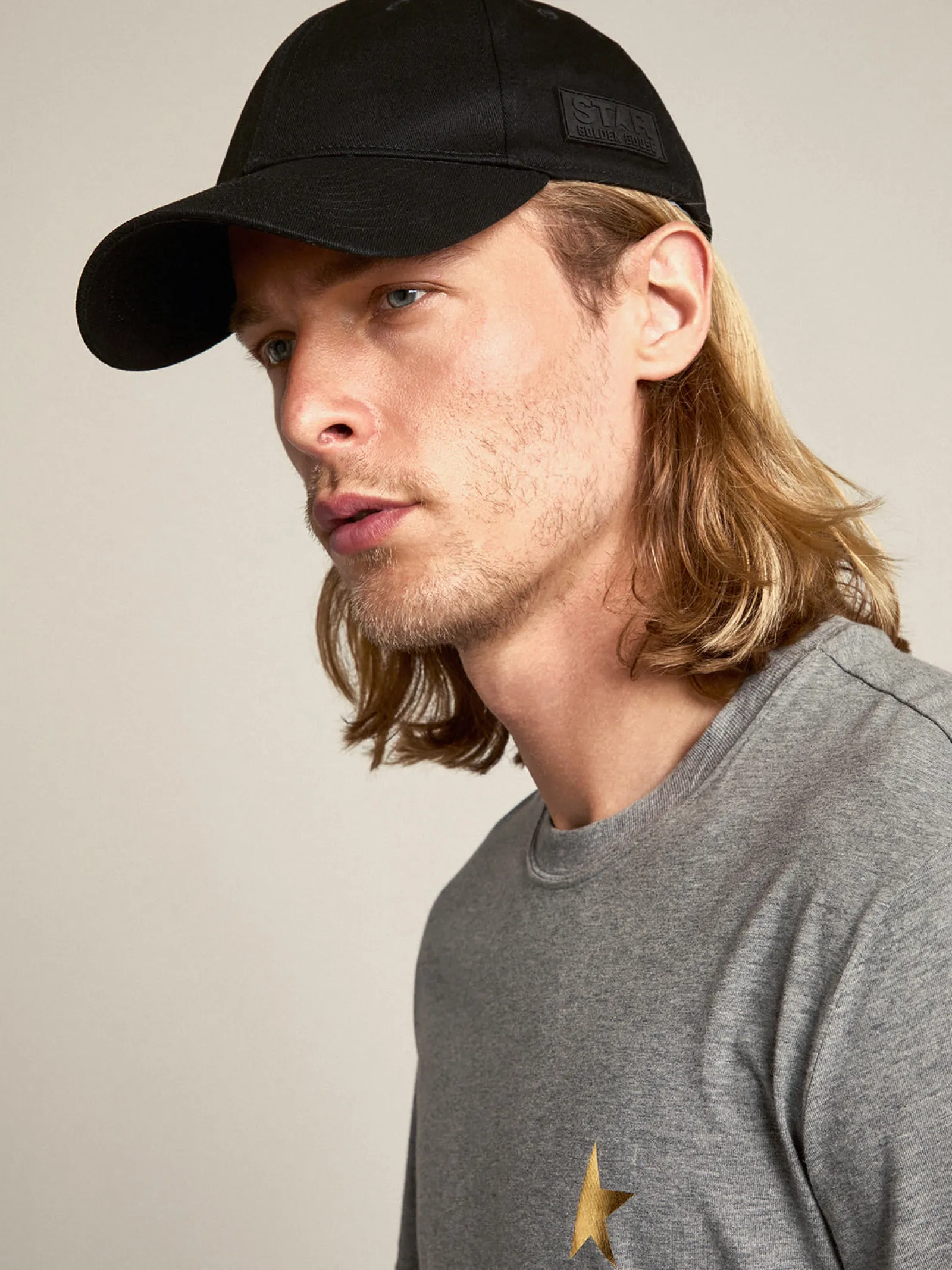 Online Golden Goose Boné preto com logo lateral Cor: preto