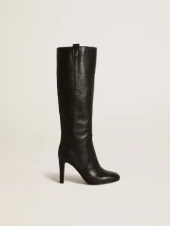Discount Golden Goose Bota Helen de couro preto Cor: preto