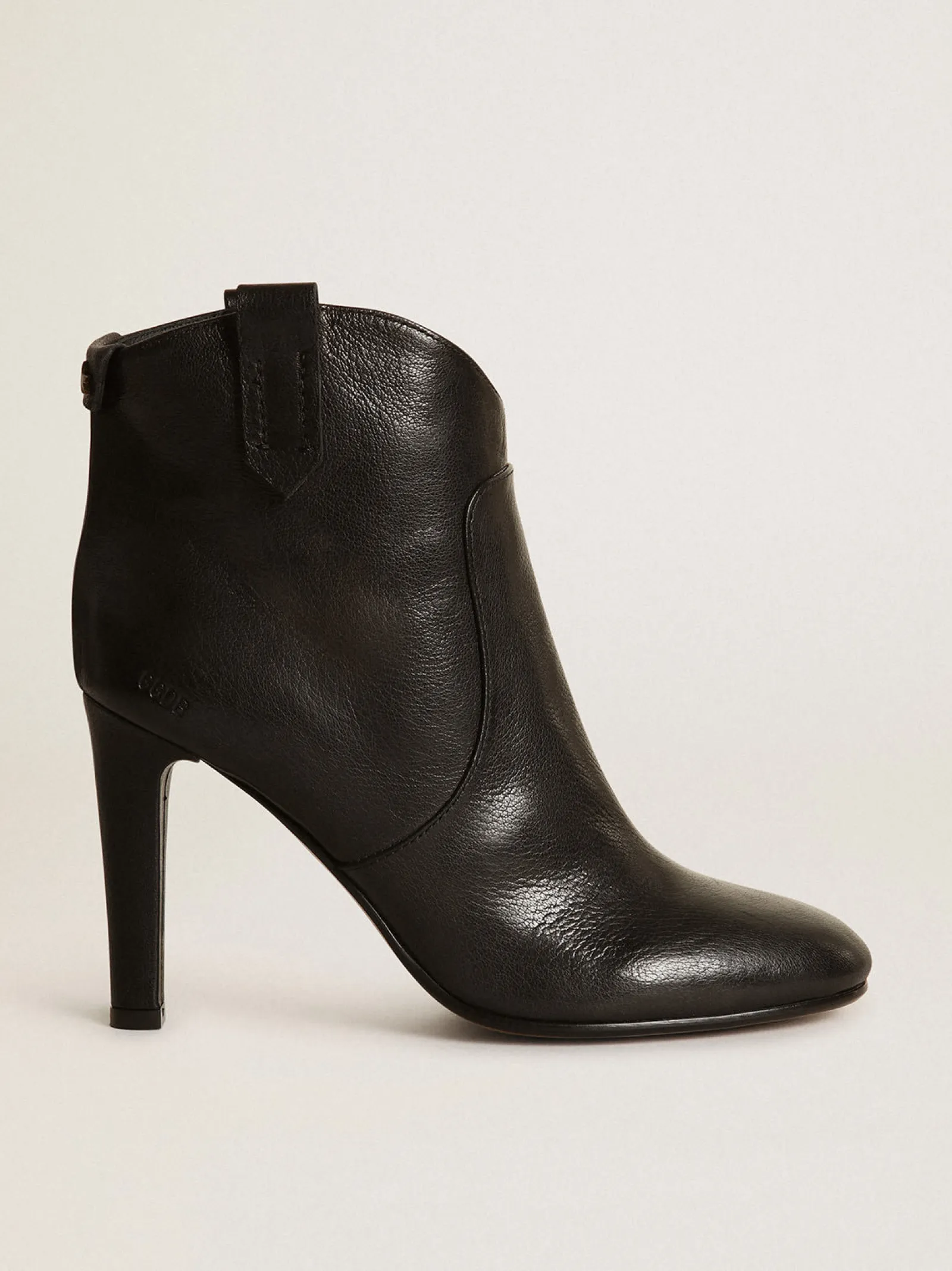 Best Sale Golden Goose Bota Kelsey de couro preto Cor: preto
