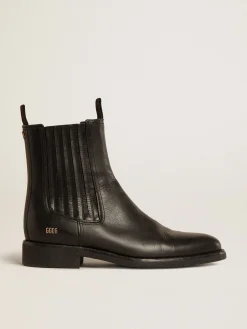 Flash Sale Golden Goose Botas Chelsea masculinas de couro preto Cor: preto