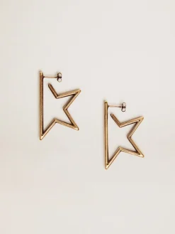Store Golden Goose Brincos pendentes Star femininos na cor ouro velho Família: Star