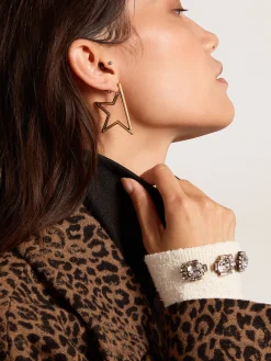 Store Golden Goose Brincos pendentes Star femininos na cor ouro velho Família: Star