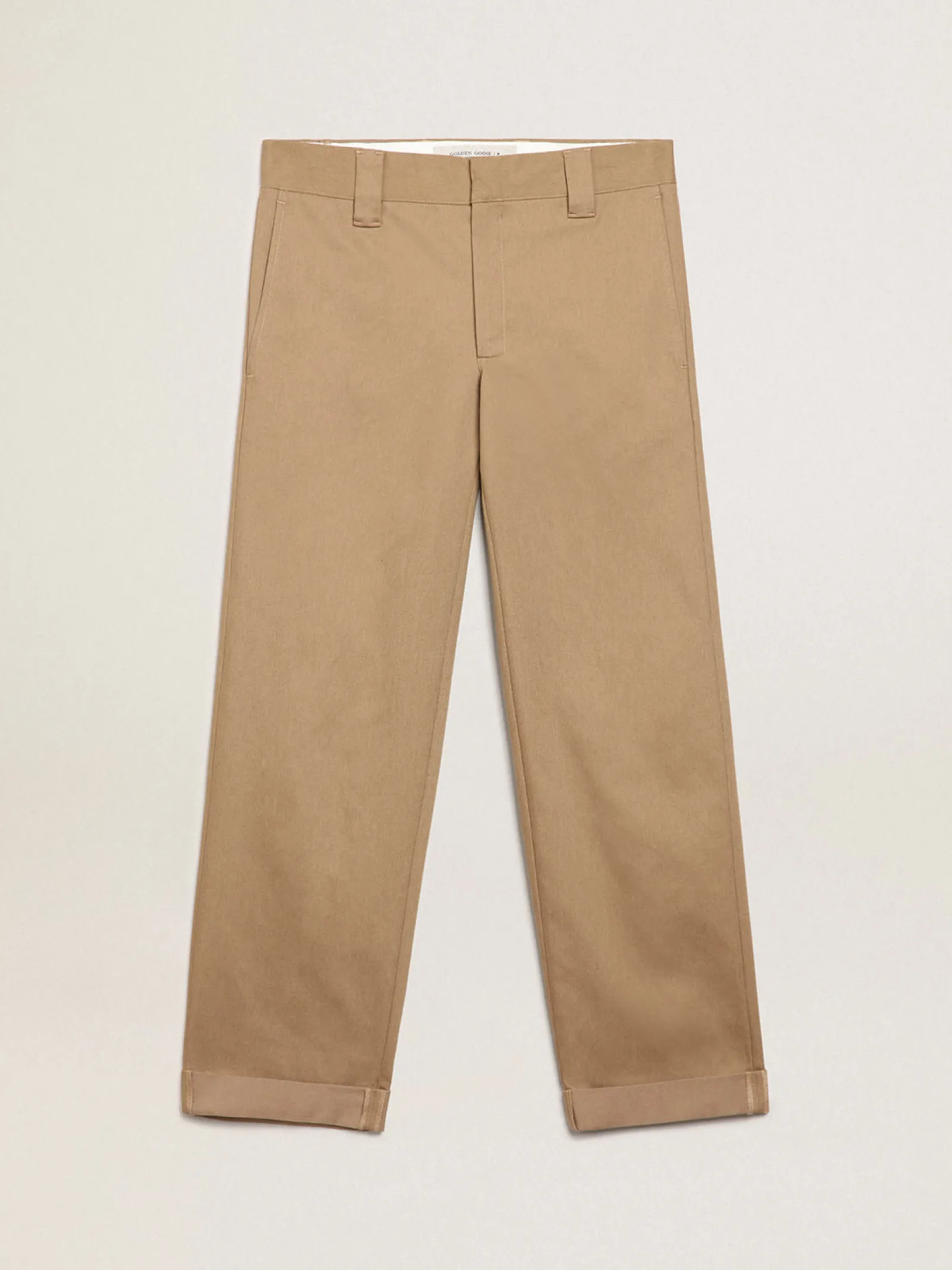 Best Sale Golden Goose Calça chino Golden Collection cáqui bege Cor: cáqui bege