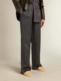 Flash Sale Golden Goose Calça de jacquard com estampa toile de jouy all over Coleção Journey