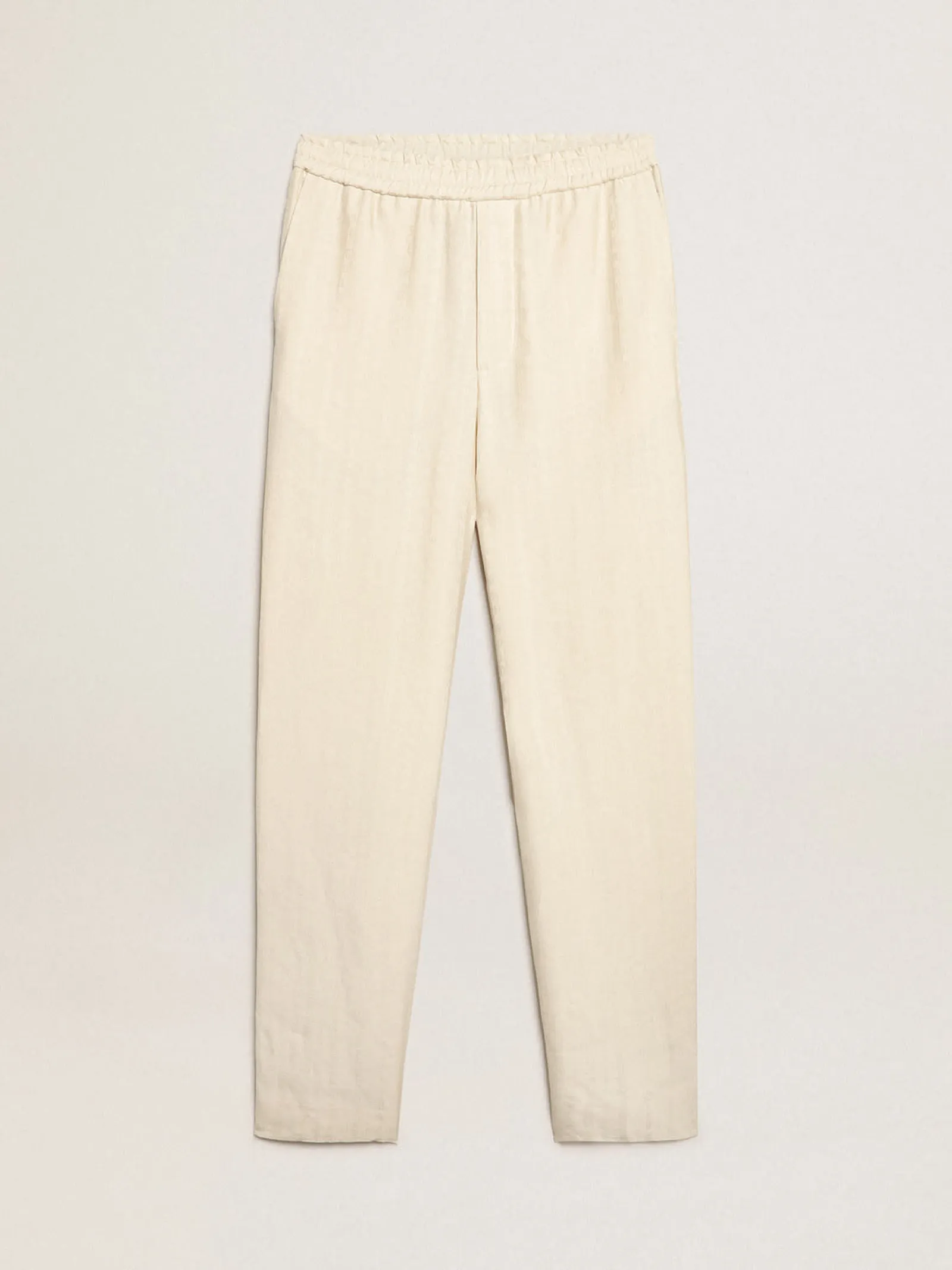New Golden Goose Calça de jogging de linho cor de pergaminho Cor: pergaminho