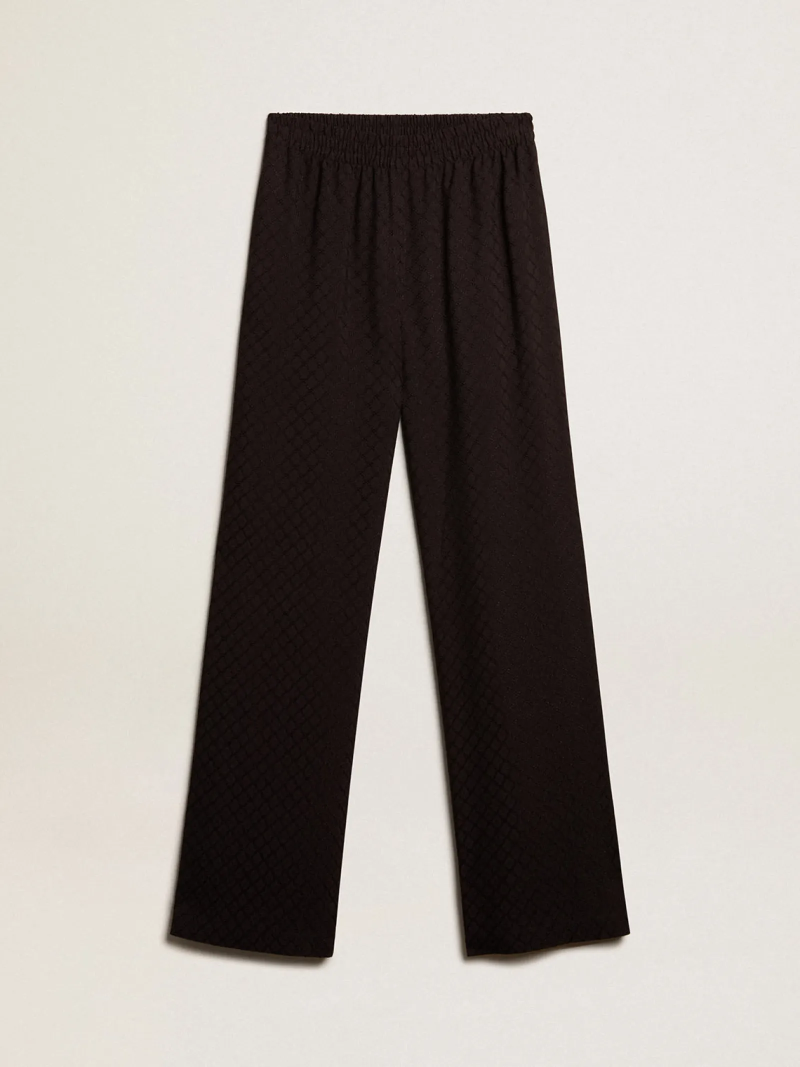 Hot Golden Goose Calça de jogging feminina de viscose preta Coleção Journey