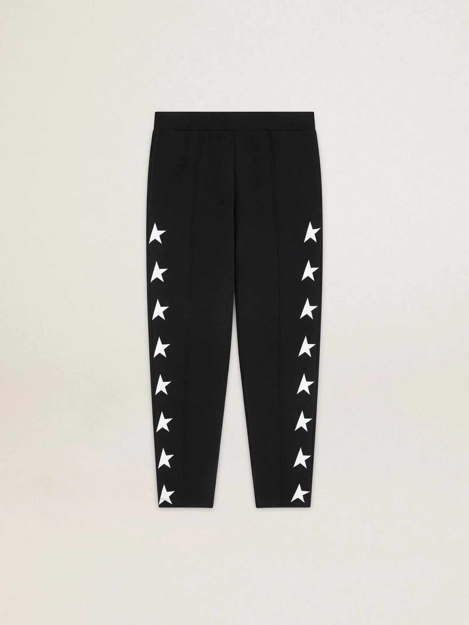 Discount Golden Goose Calça de jogging masculina preta com estrelas brancas Cor: preto