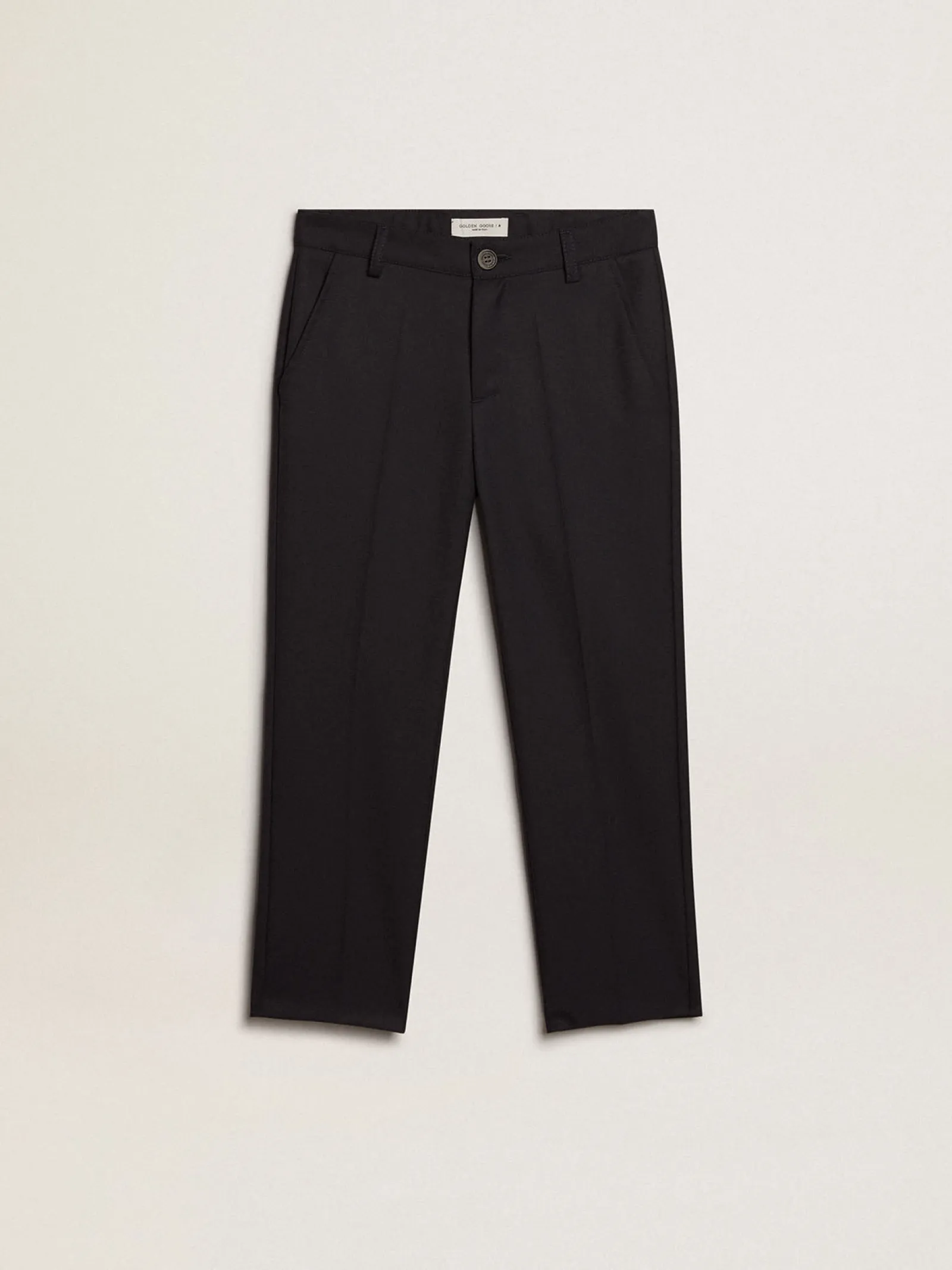 Cheap Golden Goose Calça infantil de lã azul-escura Golden Collection