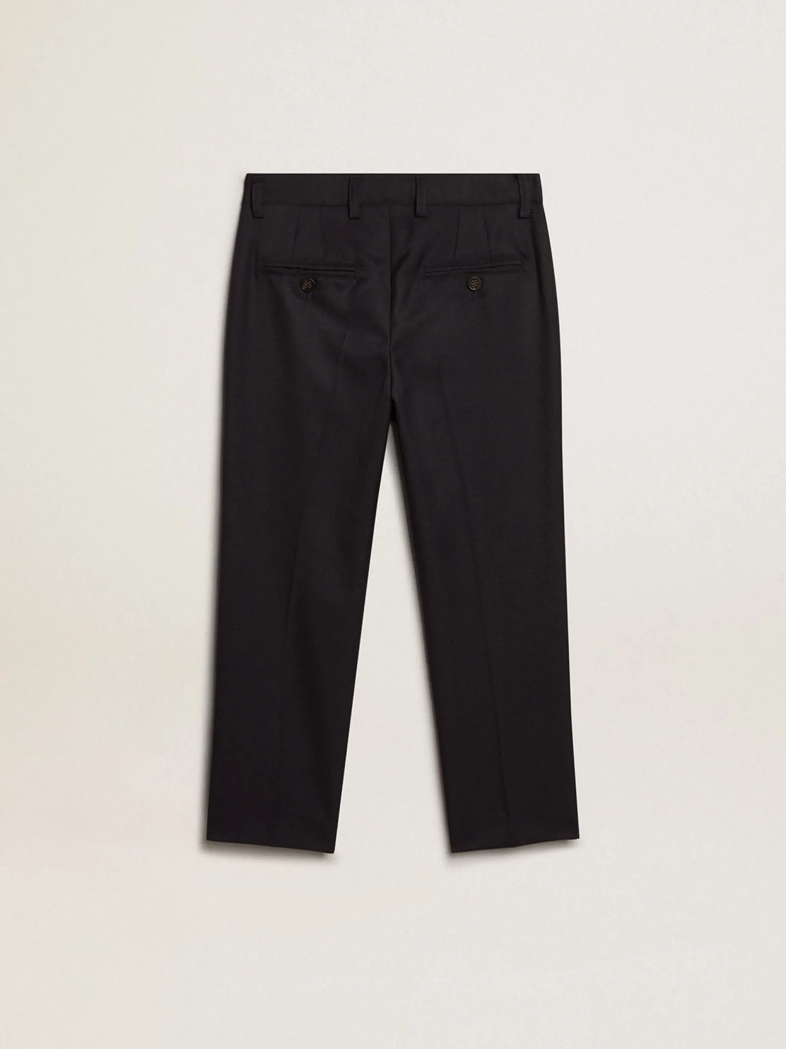 Cheap Golden Goose Calça infantil de lã azul-escura Golden Collection