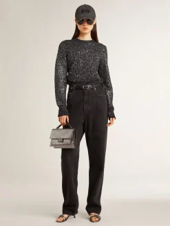 Clearance Golden Goose Calça jeans feminina preta Cor: preto
