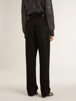 Clearance Golden Goose Calça jeans feminina preta Cor: preto