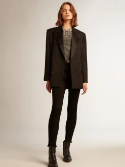 Discount Golden Goose Calça jeans feminina skinny preta Cor: preto