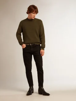 Shop Golden Goose Calça jeans masculina skinny preta Cor: preto