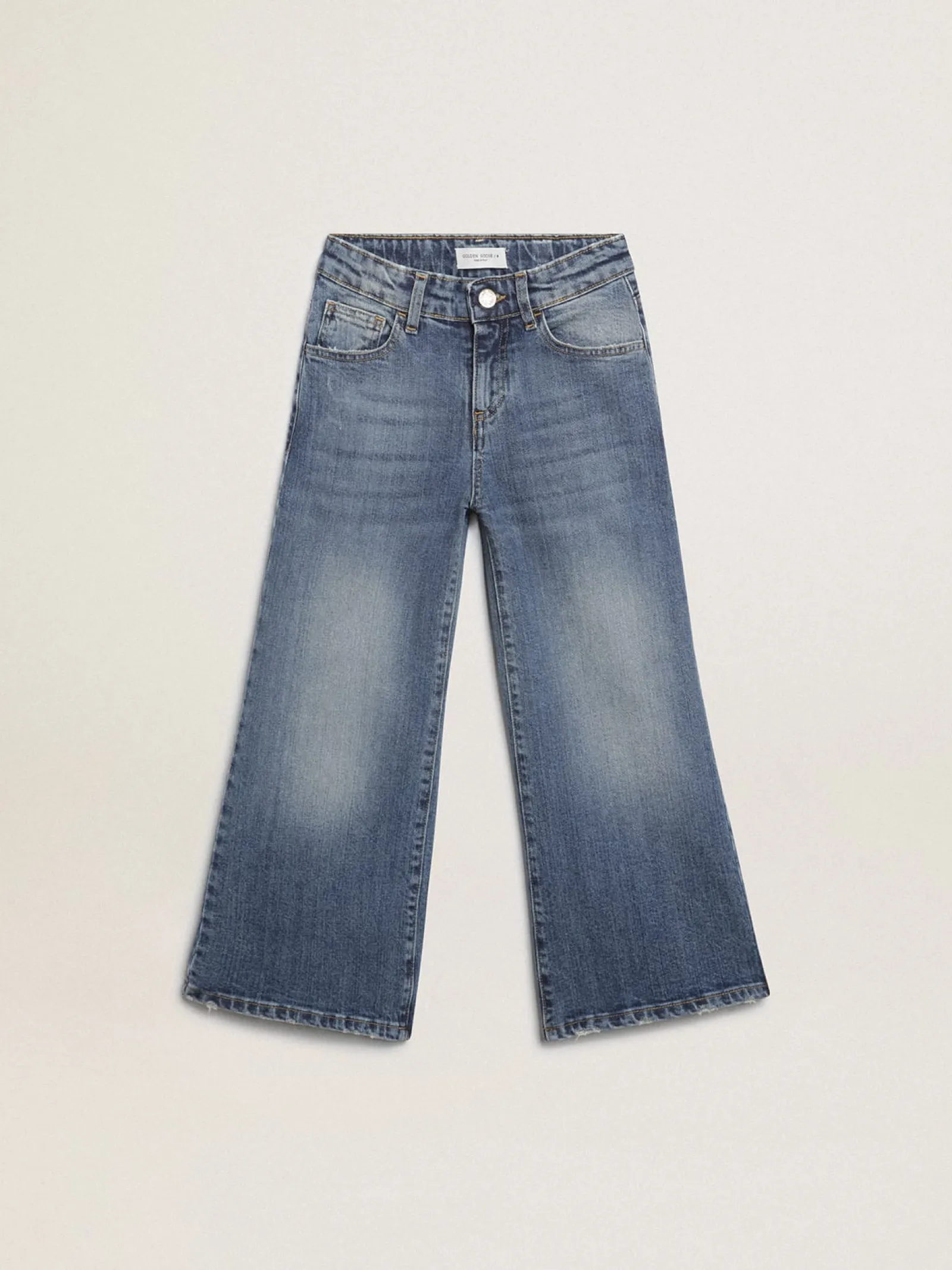 Flash Sale Golden Goose Calça jeans perna larga de sarja azul denim Cor: azul denim