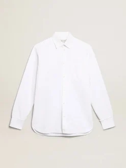 Best Golden Goose Camisa branca de algodão Golden Collection
