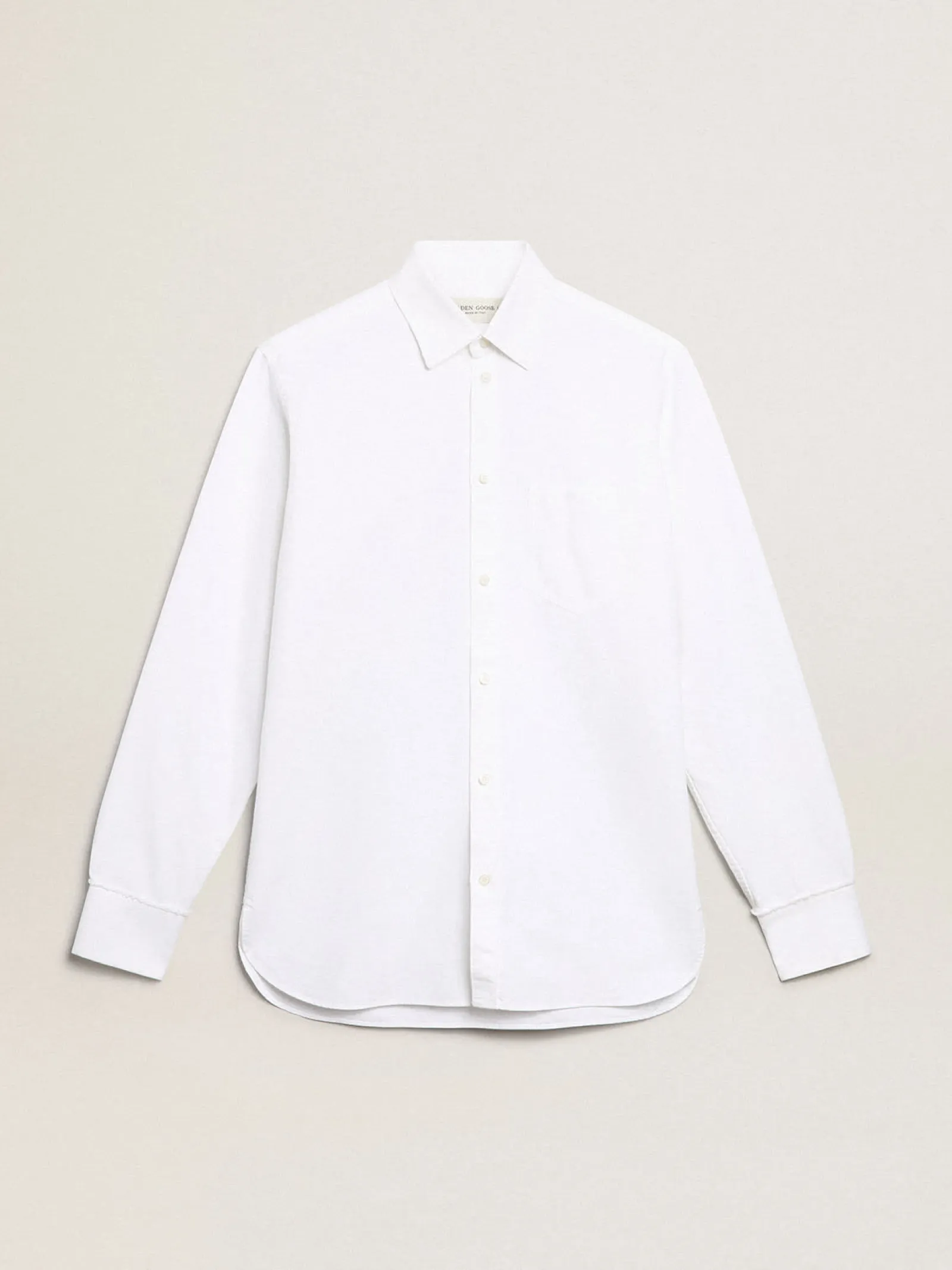 Best Golden Goose Camisa branca de algodão Golden Collection