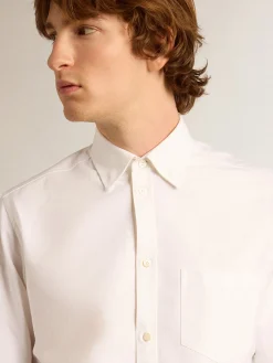 Best Golden Goose Camisa branca de algodão Golden Collection