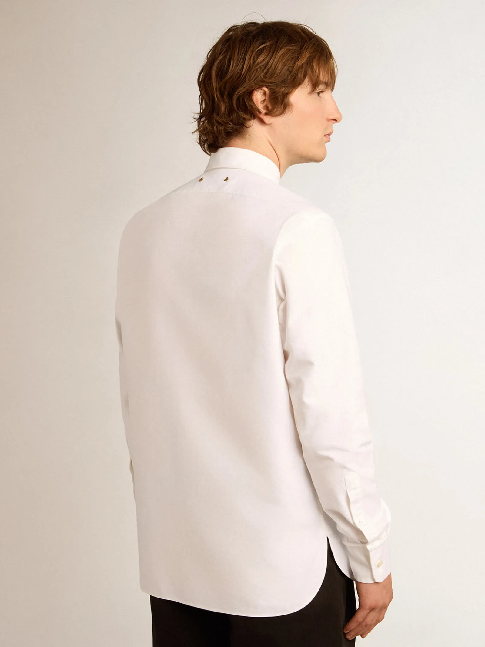 Best Golden Goose Camisa branca de algodão Golden Collection