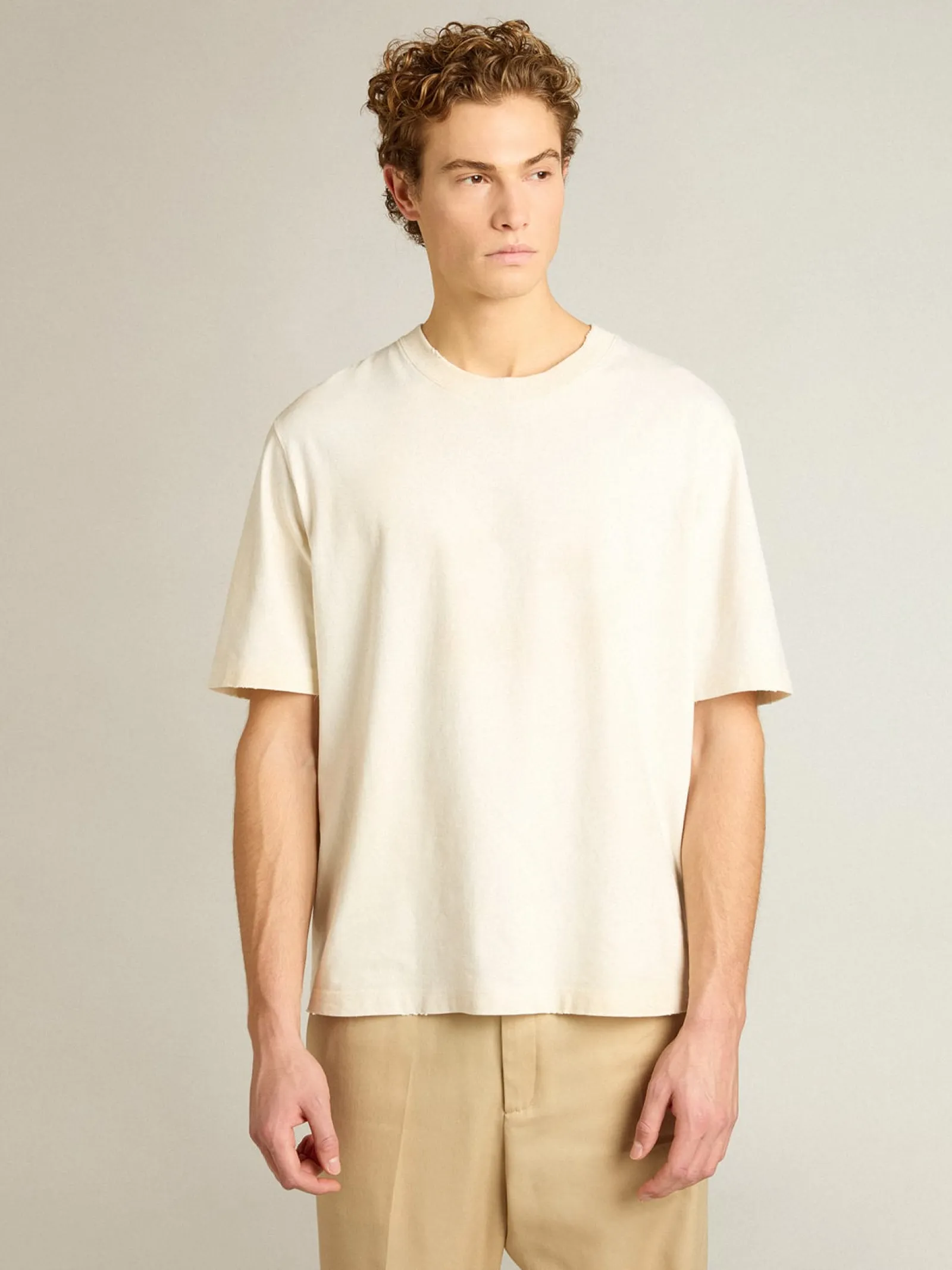 Cheap Golden Goose Camiseta CNY cor branco usado Cor: branco usado
