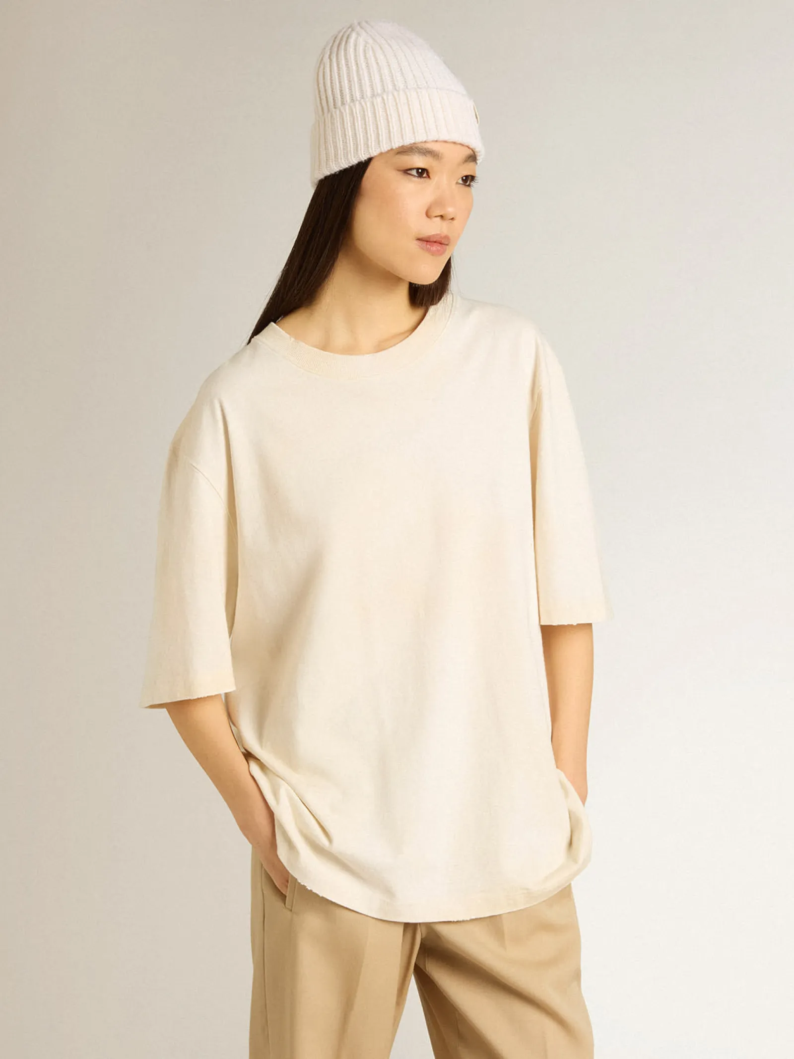 Cheap Golden Goose Camiseta CNY cor branco usado Cor: branco usado