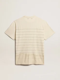 Cheap Golden Goose Camiseta Feminina no branco heritage Exclusiva HAUS of Dreamers