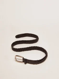 Fashion Golden Goose Cinto feminino de couro preto Cor: preto