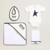 Outlet Golden Goose Conjunto de presente branco com logo azul Cor: branco e branco leite