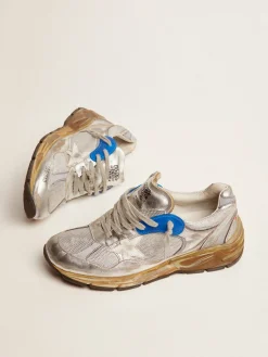 Cheap Golden Goose Dad-Star feminino prateado Cabedal: 50% couro bovino, 28% poliamida, 18% poliuretano têxtil, 4% tecido de vidro