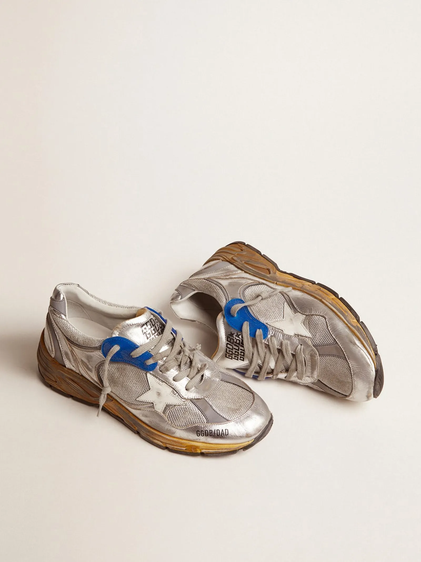 Sale Golden Goose Dad-Star masculino prateado Cor: prateado
