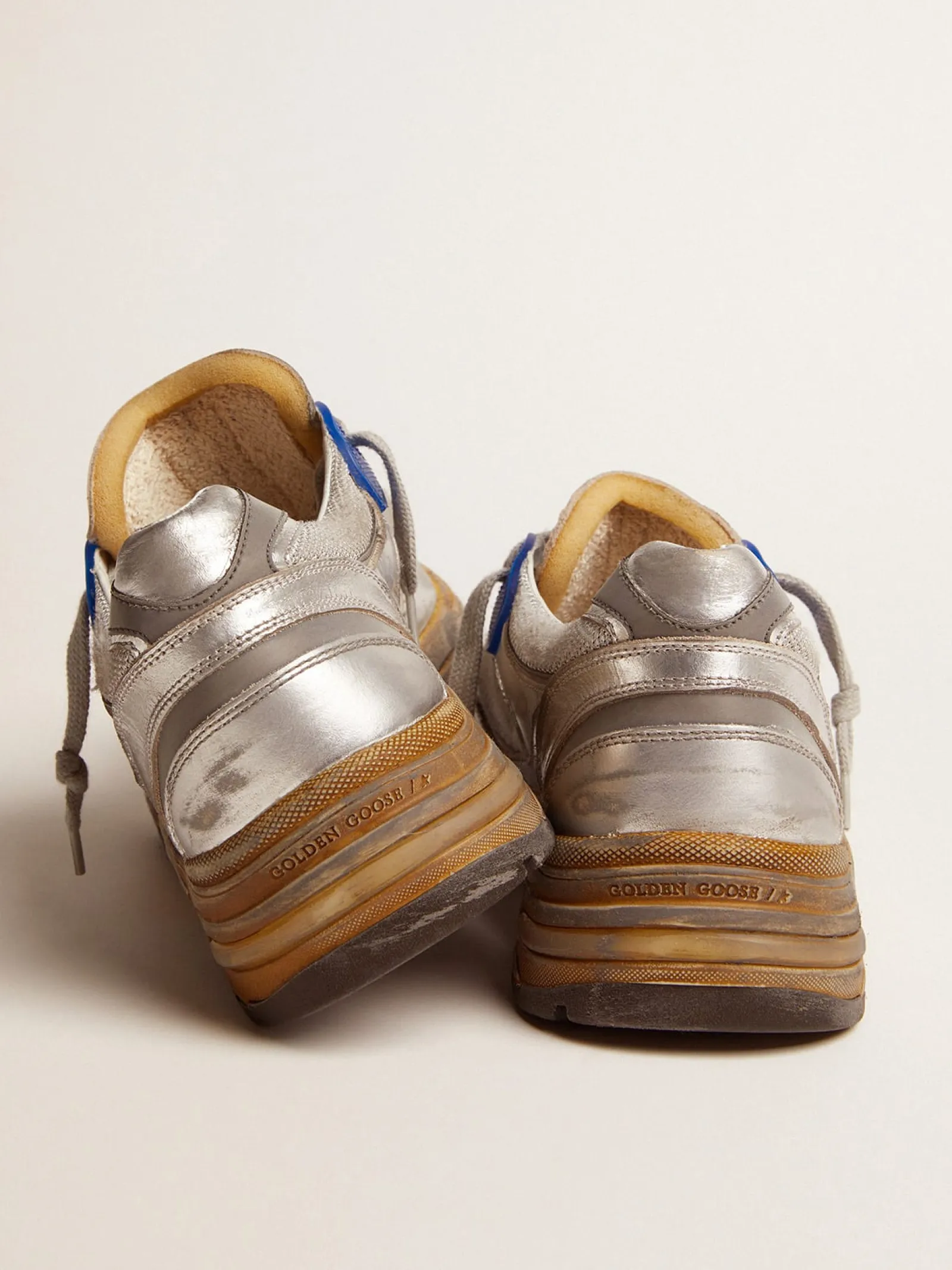 Sale Golden Goose Dad-Star masculino prateado Cor: prateado
