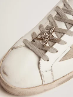 Online Golden Goose Fecho de cadarço com grampo Star cor ouro velho Presilha para cadarço em forma de estrela Golden com cristais baguete e redondos