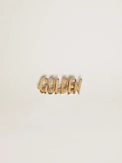 Hot Golden Goose Fecho de cadarço masculino com grampo ouro velho e escrita Golden Família: Timeless