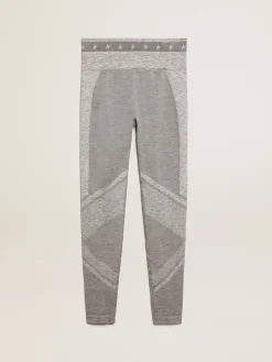 Flash Sale Golden Goose Legging feminina cinza mescla com meia-costura Star Collection
