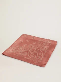 Cheap Golden Goose Lenço rosa envelhecido com estampa caxemira Cor: rosa envelhecido