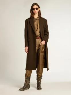 Clearance Golden Goose Macacão de viscose bege mocha Coleção Journey